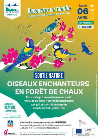 Sortie Nature Oiseaux Enchanteurs en Forêt de Chaux<br />
